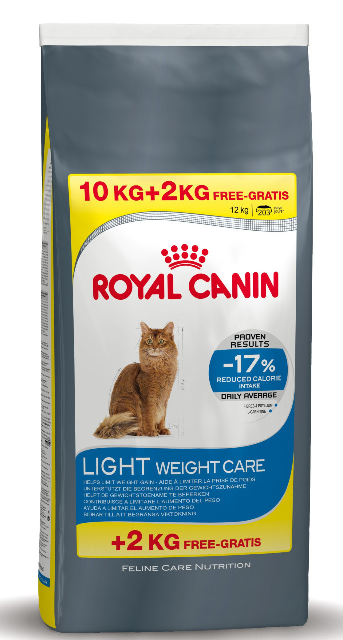 10 + 2 Royal Canin kattenvoer Light Weight Care Fauna Diertotaal