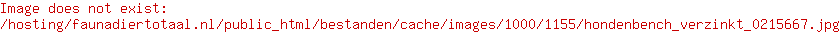 Premium hondenbench verzinkt