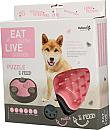 Eat Slow Live Longer voerbak Puzzle and Feed pink