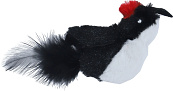 Vogel met Verenstaart Assorti 13 cm