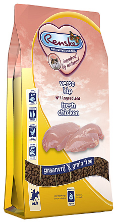 Renske kattenvoer Super Premium kip <br>1,5 kg