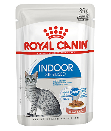 Royal Canin Kattenvoer Indoor in Gravy <br>12 x 85 gr