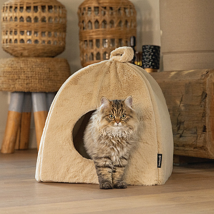 Beeztees Kattenhuis Moza Beige