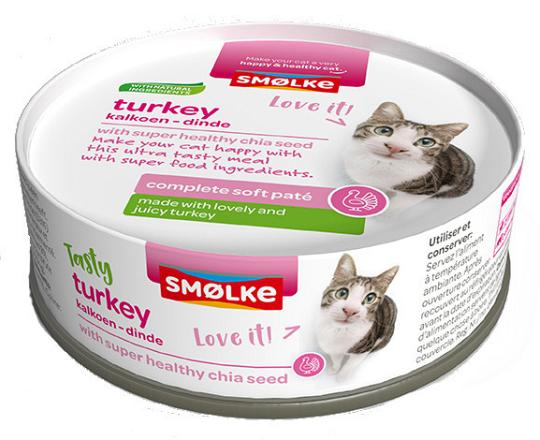 Smølke kattenvoer Soft Paté Turkey 80 gr